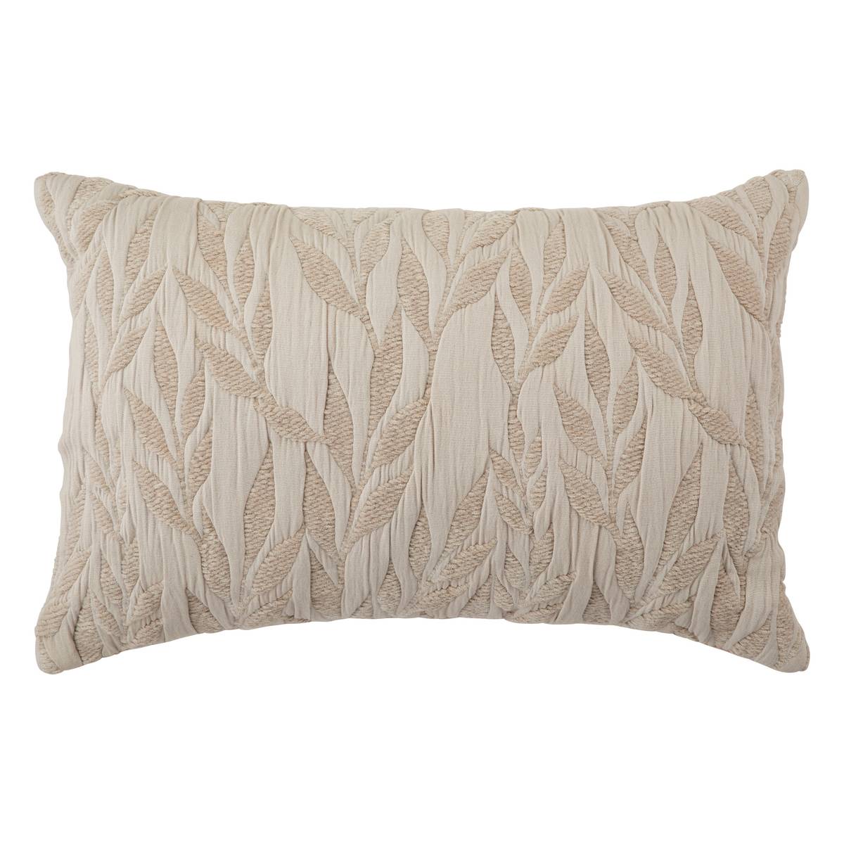 Jacquard-Kissen "Lehto" Baumwolle, Leinen, 58x38 cm Leinenbeige