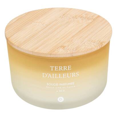 Duftkerze "terre d'ailleurs" moschusp&eacute;talen, 420g