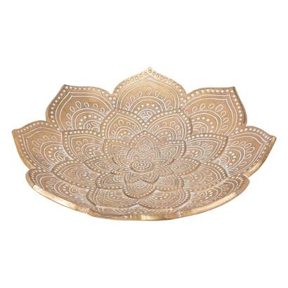 Schale "oase" harz, gold, d. 29,5 cm