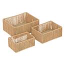 3er-Set Körbe "Ali" Beige, H.11/9/8 cm Beige