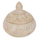 Dekobox "Oriental" Harz, Beige, 15,5x14,5 cm Beige