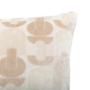 Kissen "Luna" Jacquard-Velours, Leinen, 30x50 cm Leinenbeige