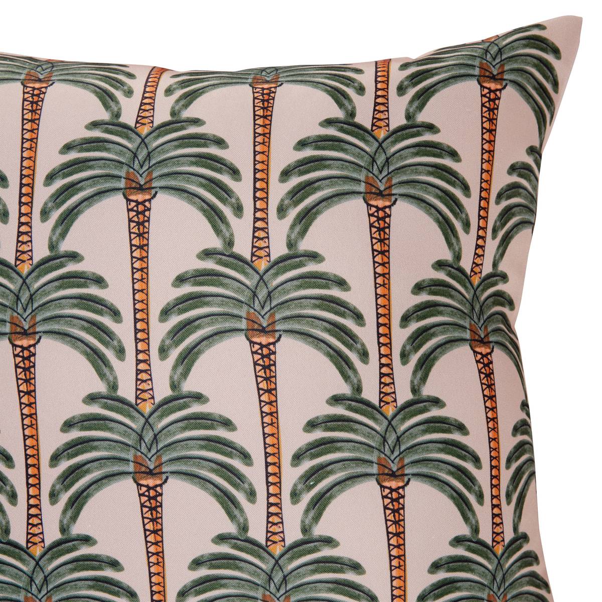 ALBIN Leinen Outdoor-Kissenbezug 40 x 40 cm - Polyester Leinenbeige