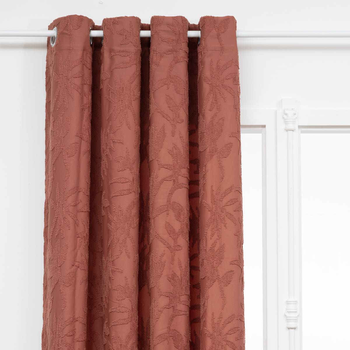 Vorhang "Weide" Jacquard, Terrakotta, 135x260 cm Terrakotta rosa