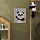 Stofftier Panda "Andy" Schwarz & Weiß, H. 35 cm Schwarz und weiß