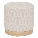 Pouf "Copas" Weiß, D.38x38 cm Weiß