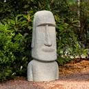Au&szlig;enstatue "Moai" Grau, H.82 cm Grau