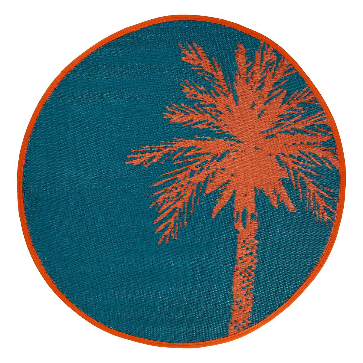 Außenteppich "Yucatan" Petrolblau, D. 120 cm Entenblau