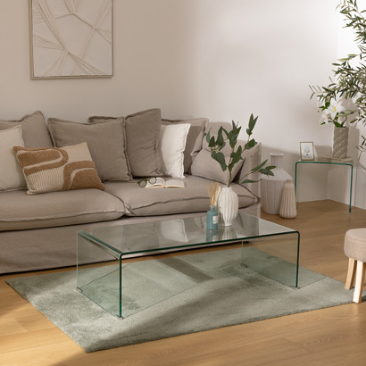 Couchtisch "lenia" transparent, 110x55x38 cm