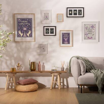Hocker "nyar" paulownia, beige, d.28x41 cm