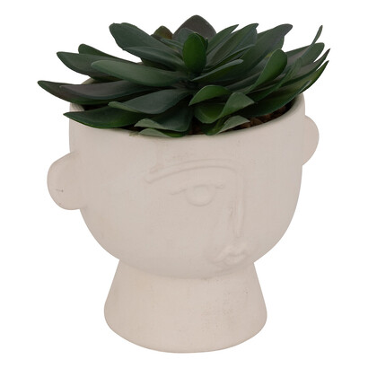 K&uuml;nstliche pflanze im topf "dusty" h. 16 cm
