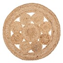 Durchbrochenes Tischset "Pia Jute" D.38 cm Beige