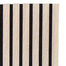 Set mit 3 dekorativen Holz-Lamellenpaneelen Colva Helle Eiche Optik, schwarzer Hintergrund, 120x60 cm Hell-Eichen-Effekt/Schwarzer Hintergrund