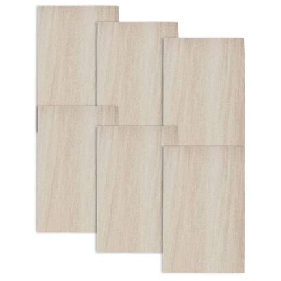 Set of 6 "authentic" placemats pvc - polyvinyl chloride, 45x30 cm, beige
