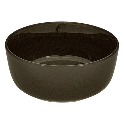 Bowl "unknown land" earthenware, d.15 cm, brown