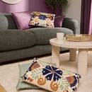 Cushion "Hary" Multicolored, 50x30 cm Blue / Orange / Green