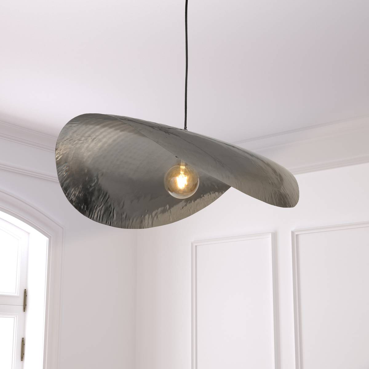 Pendant Light "Arlo" Silver, H.128 cm Silver