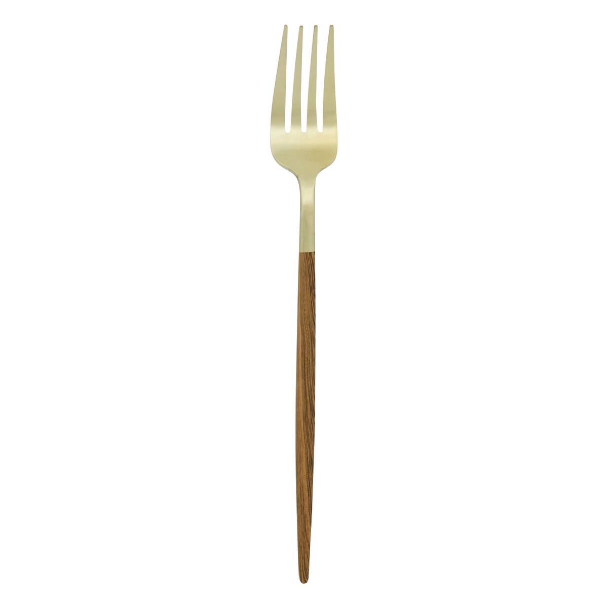 24-piece cutlery set "Ida" Stainless steel, Brown Brown