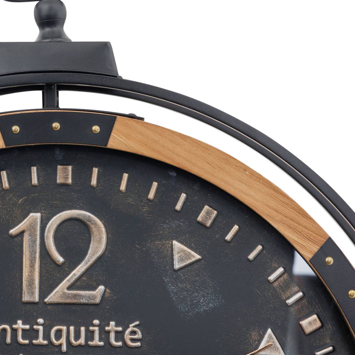 Clock "Amri" Black, D.70 cm Black
