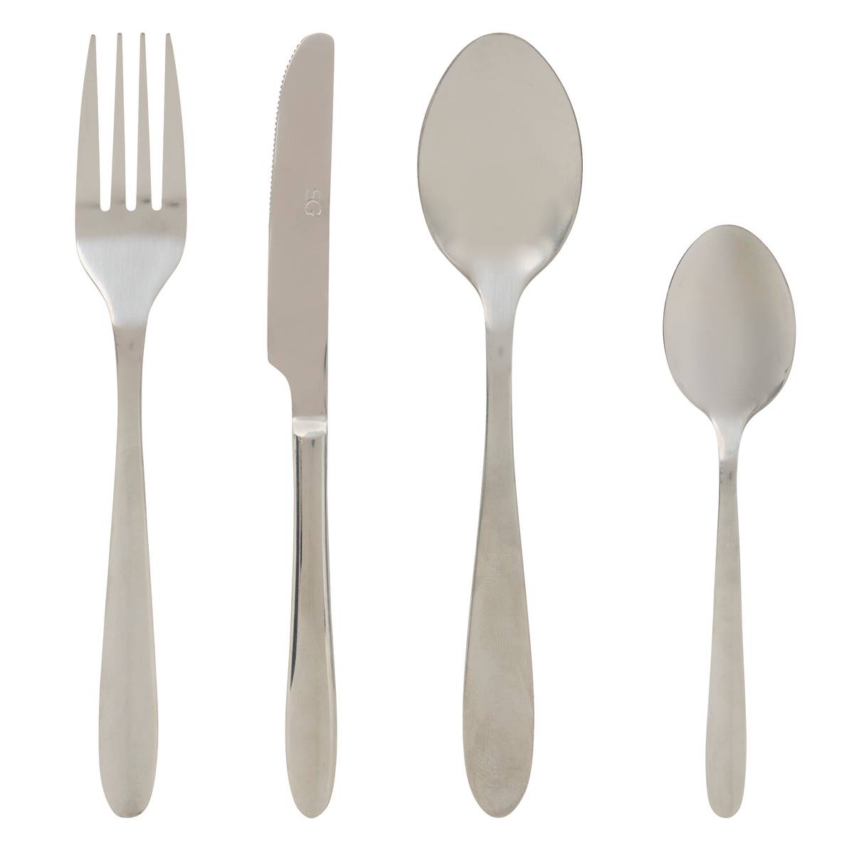 24-piece cutlery set "Nevis" Stainless steel, Silver Silver