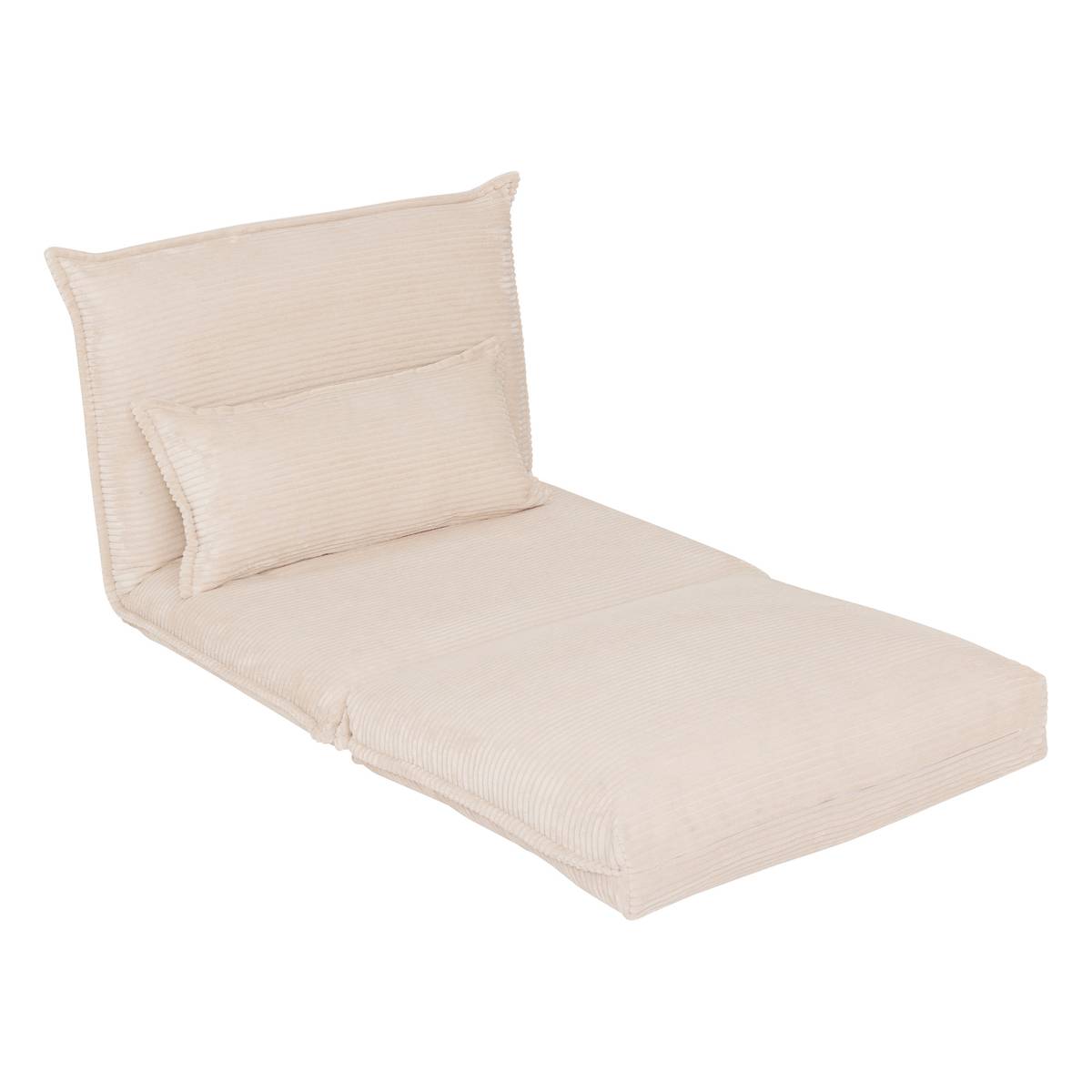 Sleeper Chair "Elois" Ivory, L.85 cm Ivory