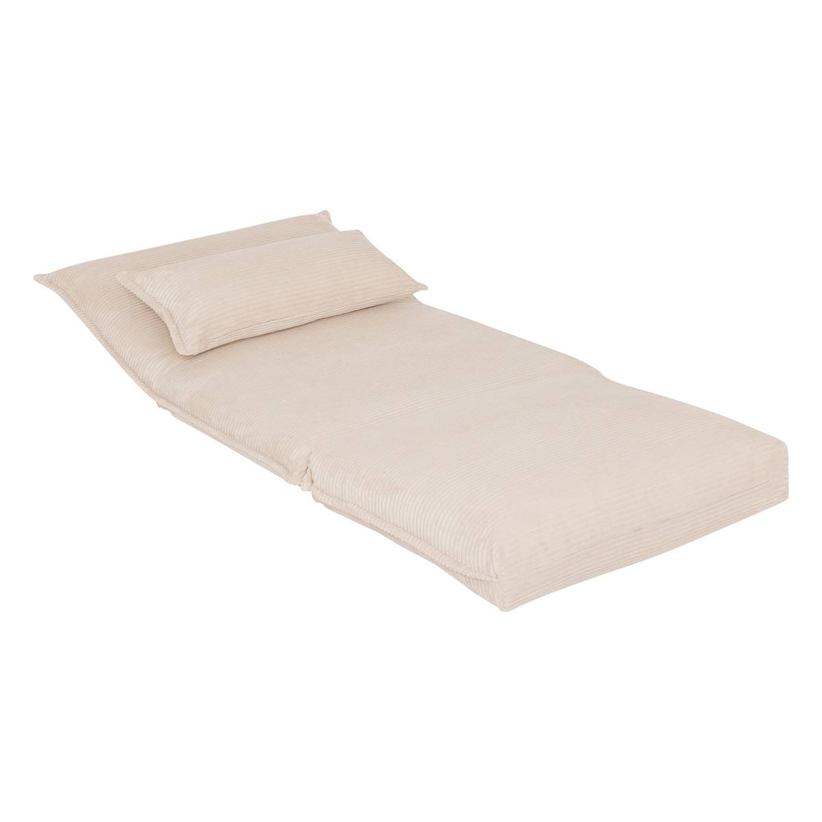 Sleeper Chair "Elois" Ivory, L.85 cm Ivory