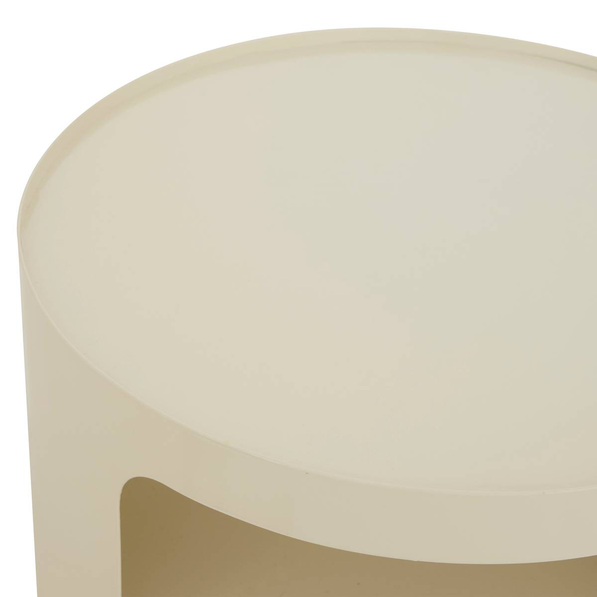 Side Table "Ashdal" Clay, 32.5x32.5 cm White