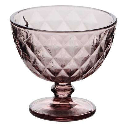 Ice cream bowl "lea" glass, 300 ml, medium pink