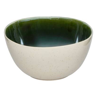 "wonja" salad bowl earthenware, d.26.2 cm, green