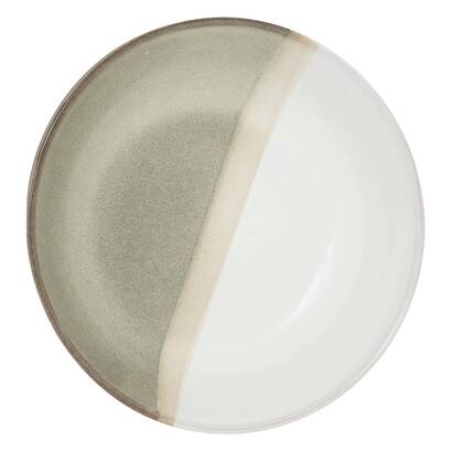 Set of 6 deep plates "sahara " stoneware (ceramic), d.21.5 cm, beige