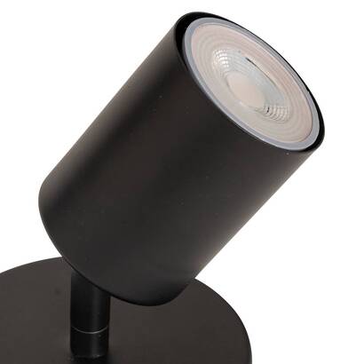 Wall/ceiling light "vico" black, 10.5x10.5 cm