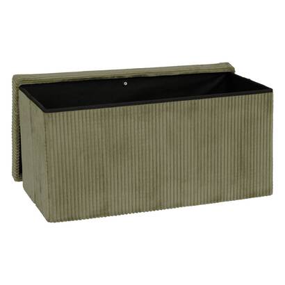 Folding pouf "arum" khaki green, 76x38 cm