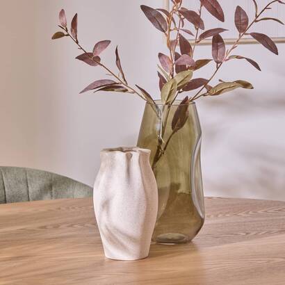 Vase "grigor" white, h.20.5 cm
