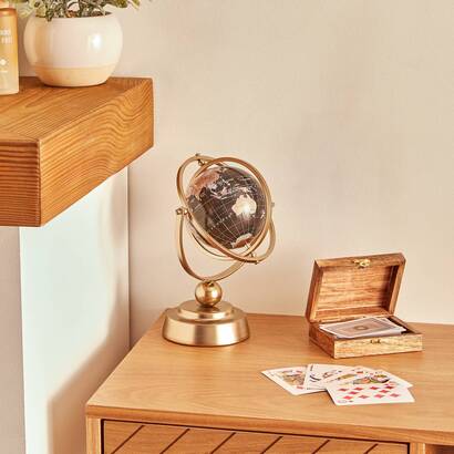 Decorative globe "bota" bronze, 20.5x11 cm