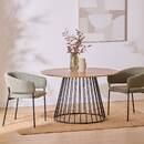 Dining Table "Rayo" 120x120 cm, L. 120 cm Beige