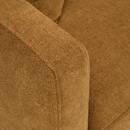 Fixed Sofa "Candice" 3 seater, 194x96 cm, Bronze Bronze