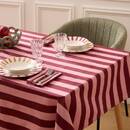 Set of 6 "Cheri" dinner plates Porcelain, D.26.8 cm, Red Red
