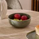 Salad Bowl "Unknown Land" Earthenware, D.21.5 cm, Khaki Green Khaki green