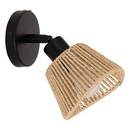 Wall/Ceiling Light "Myha" Beige, 10x10 cm Black / White