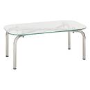 Coffee Table "Hecate" Silver, 110x60 cm Silver