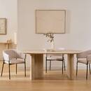 Dining Table "Anaya" L. 180 cm, Beige Beige