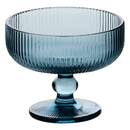 Set of 6 ice cream bowls "Ema" Glass, 340 ml, Blue Blue