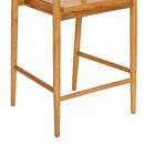 Set of 2 "Miyako" Bar Stools Brown, 56x55.5 cm Brown