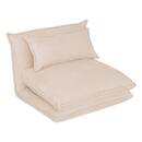 Sleeper Chair "Elois" Ivory, L.85 cm Ivory