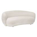 Fixed Sofa "Nesky" 2 seats, 192x99 cm, White White