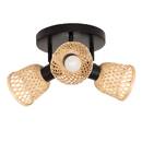 Ceiling Light "Lio" Beige, 25x21 cm Black / White