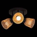 Ceiling Light "Lio" Beige, 25x21 cm Black / White