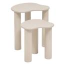 "Olao" Nesting Tables Ivory, 45x45 cm Ivory