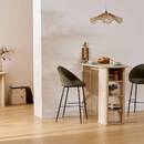 Bar Table "Anaya" Beige, 120x60 cm Beige