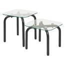 "Hecate" Nesting Tables Silver, 50x50 cm Silver
